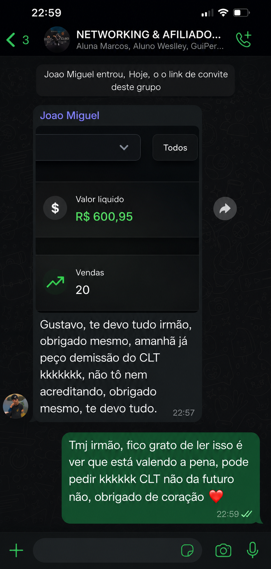João Miguel · Escalou sua operação